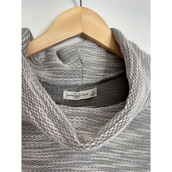 Abercrombie &‎ Fitch Cowl Neck Sweater Womens Medium Gray - Picture 3 of 4